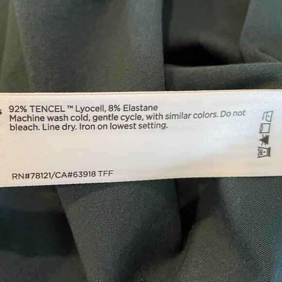 Eileen Fisher Alpine Crew Neck LS Tencel Elastane Tunic Top Teal Green Sz XXS - Picture 12 of 14